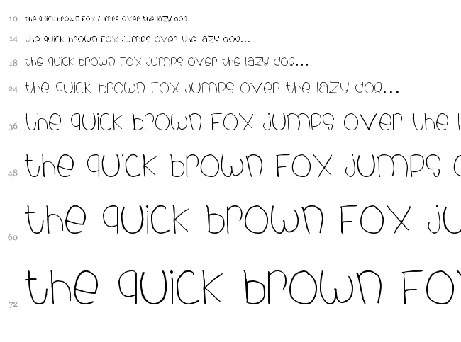 Dhe Child Font font waterfall